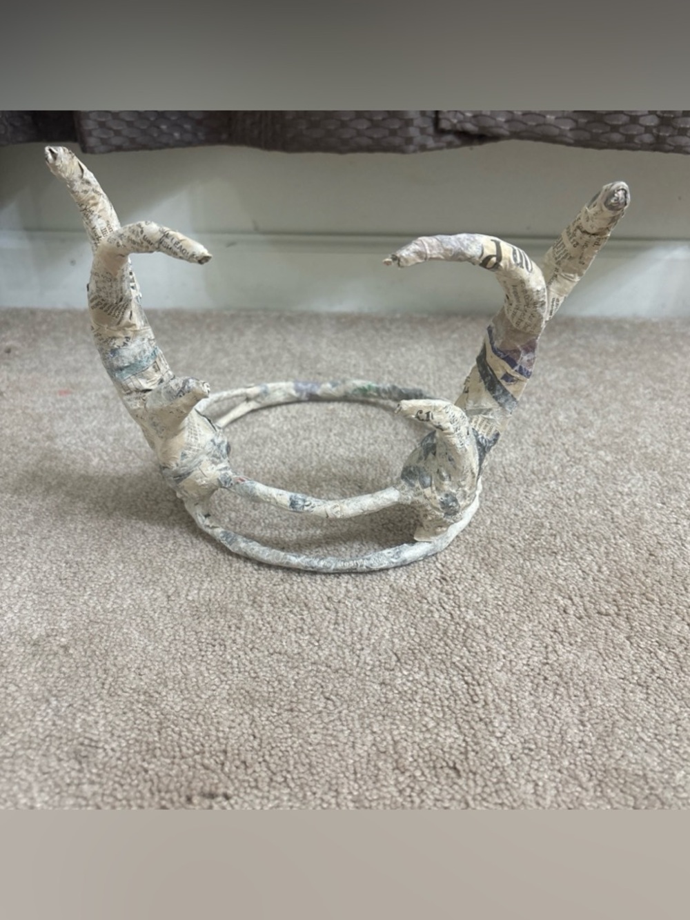 Crown Of Horns - Made With papier-mâché Unique Hat Costume